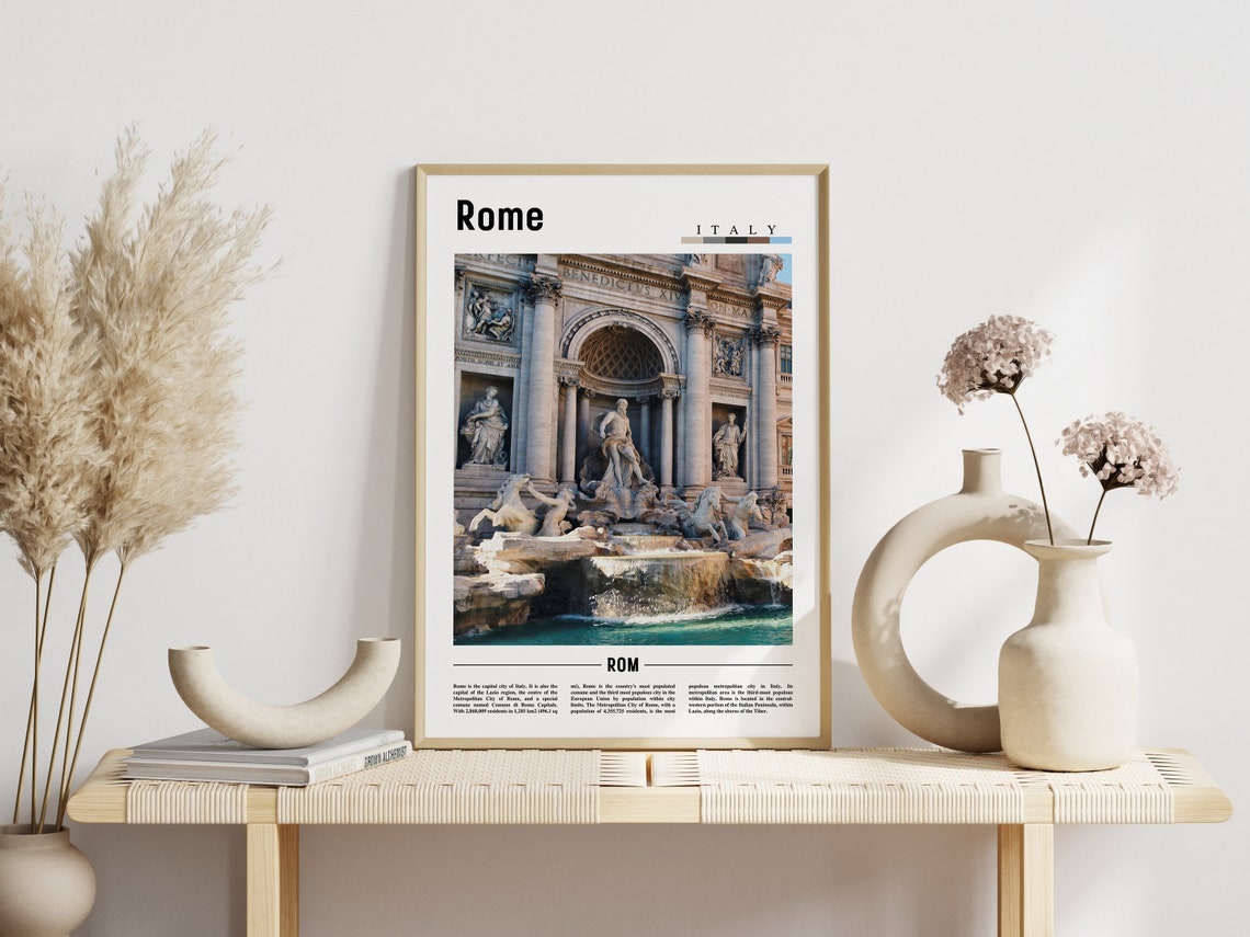 Rome Poster Rome Print Rome Wall Art Italy Photo Italy Poster Italy Print Italy Wall Art Minimal Travel Poster - Image 6