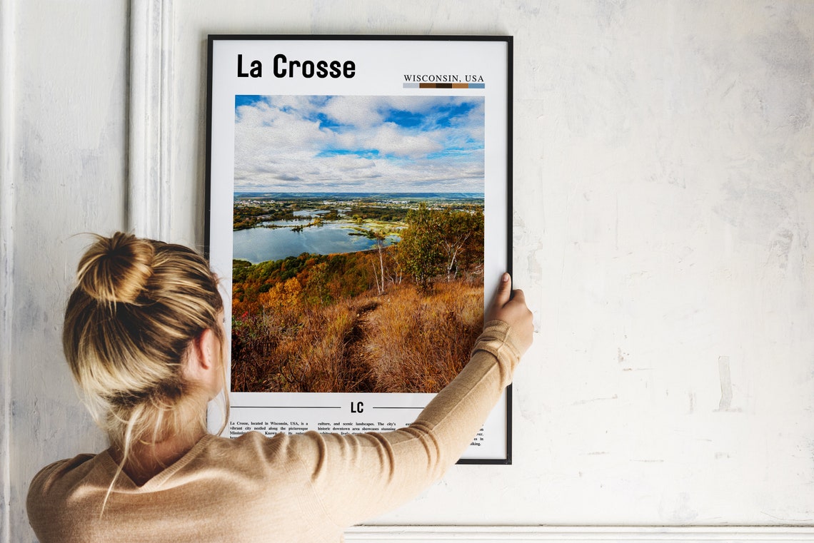 La Crosse Poster La Crosse Print La Crosse Wall Art United States Photo United States Poster United States Print - Image 5