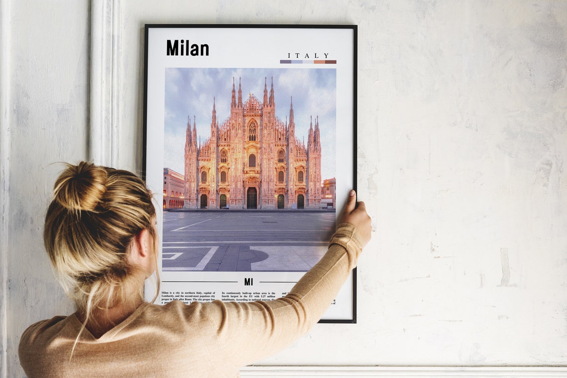 Milan Print Milan Poster Milan Wall Art Italy Photo Italy Poster Italy Print Italy Wall Art Minimal Travel Poster - Image 4