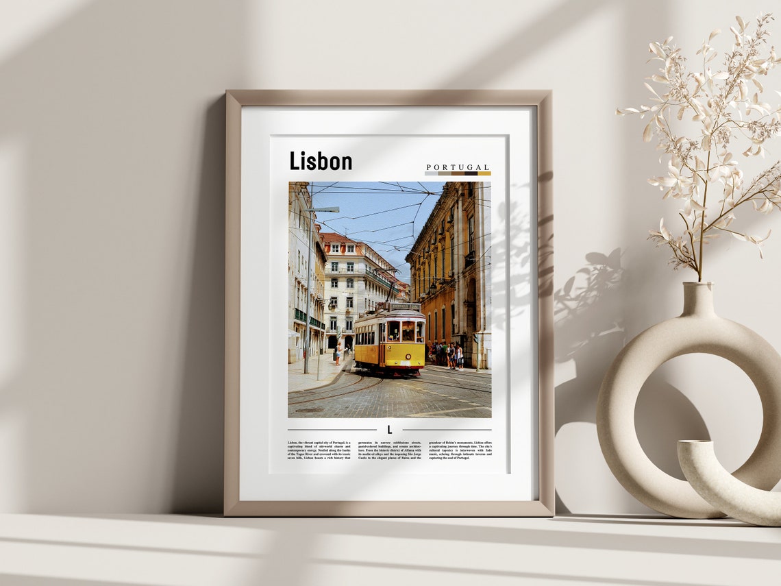 Lisbon Poster Lisbon Print Lisbon Wall Art Europe Photo Europe Poster Europe Print Travel Poster - Image 3