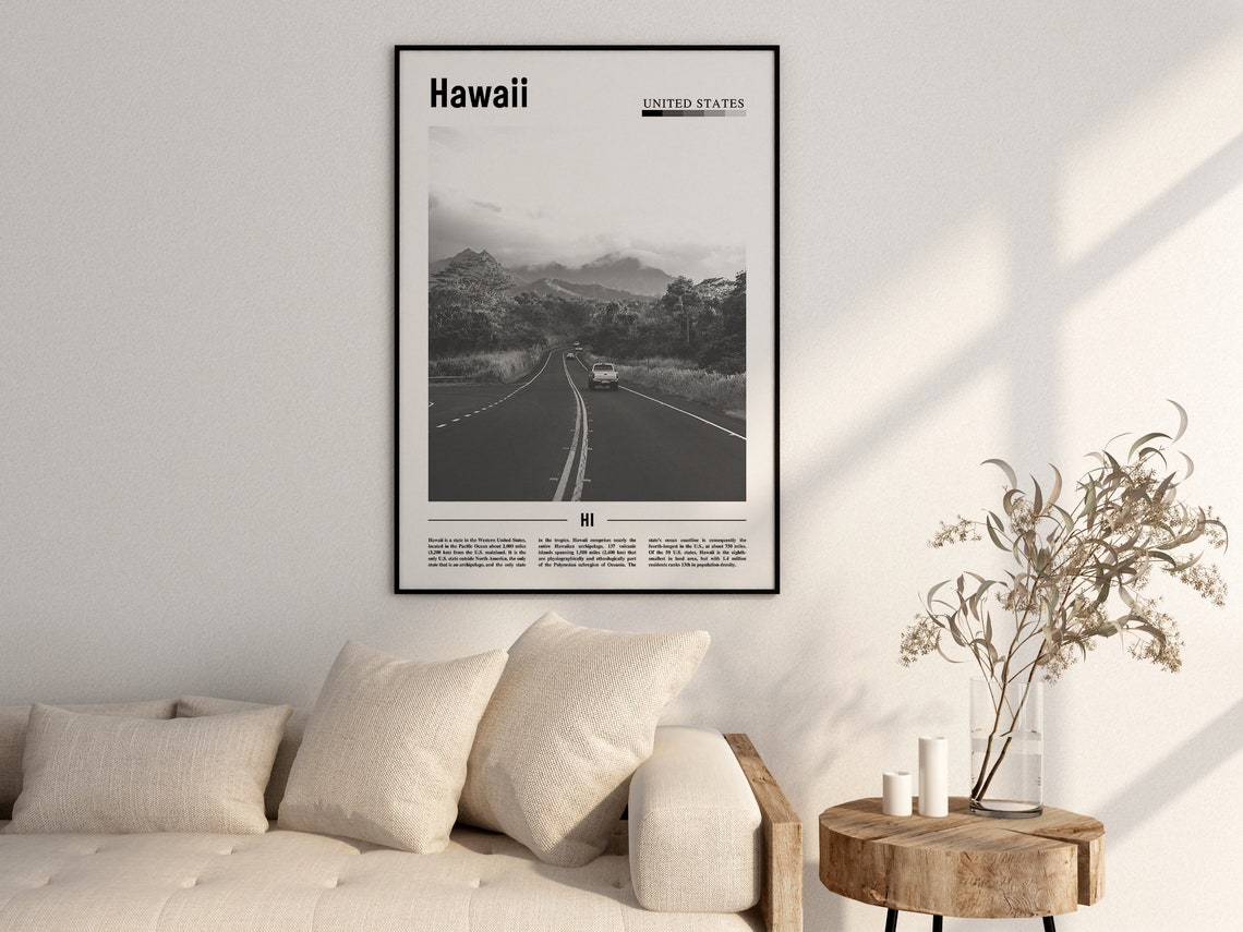 Hawaii Poster, Minimal Travel Poster - Image 2