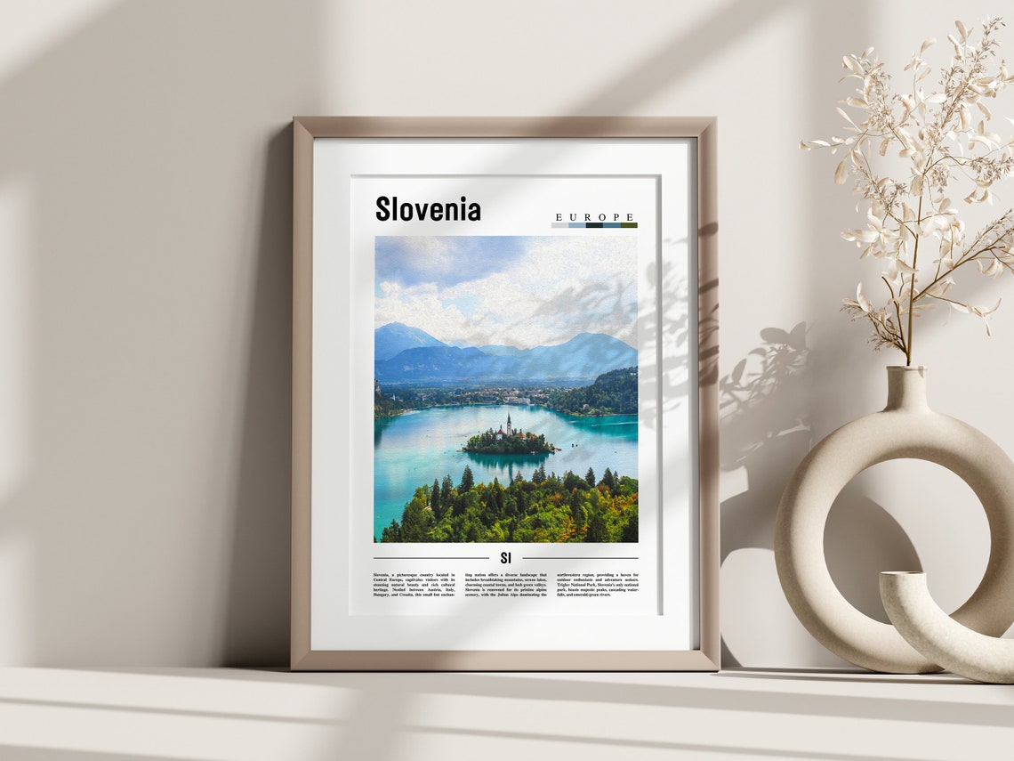 Slovenia Poster Slovenia Print Slovenia Wall Art Europe Photo Europe Poster Europe Print Travel Poster - Image 3