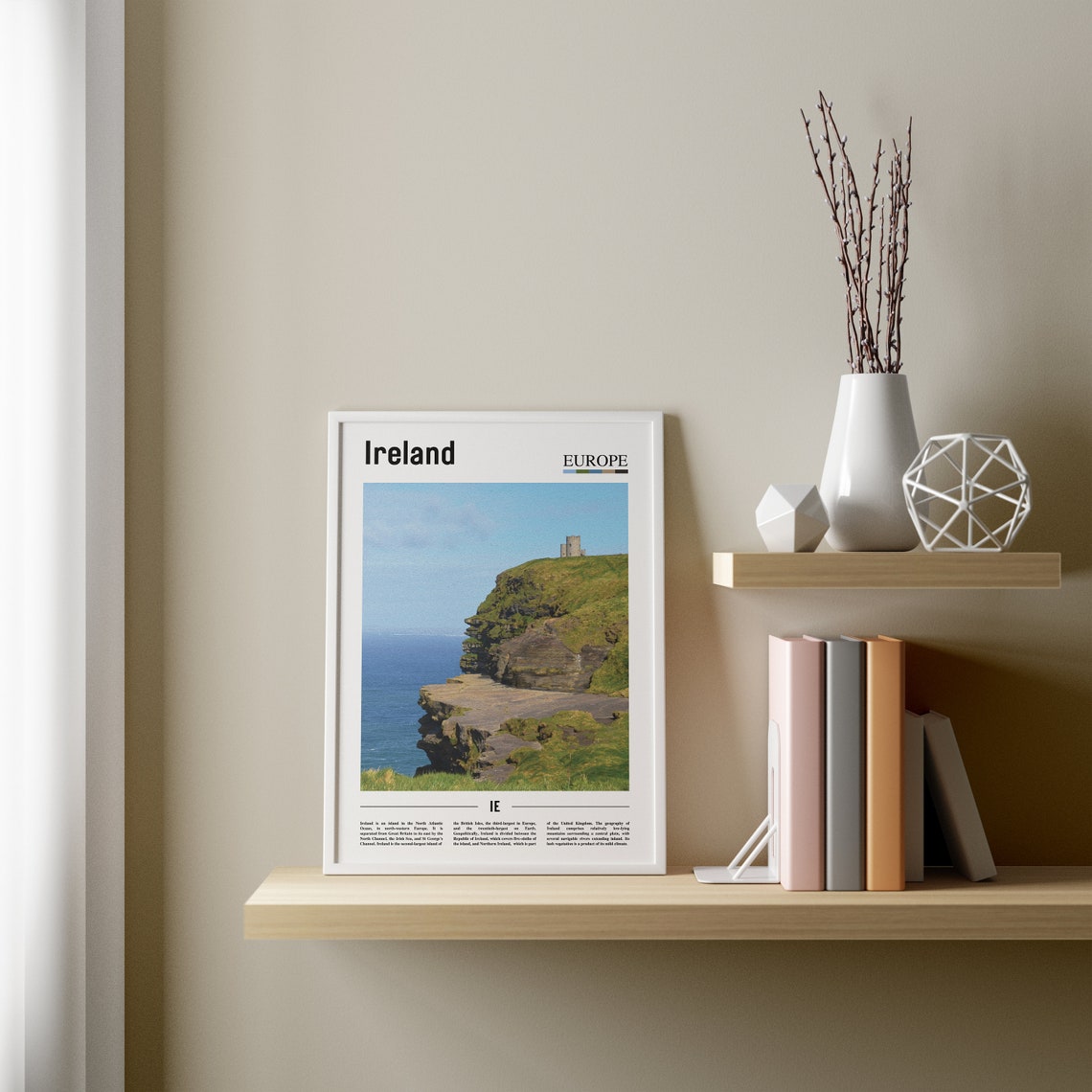 Ireland Print Ireland Poster Ireland Wall Art Oil Painting Poster Colorful City Print City Artwork Travel Artwork Travel Wall Art - Image 3