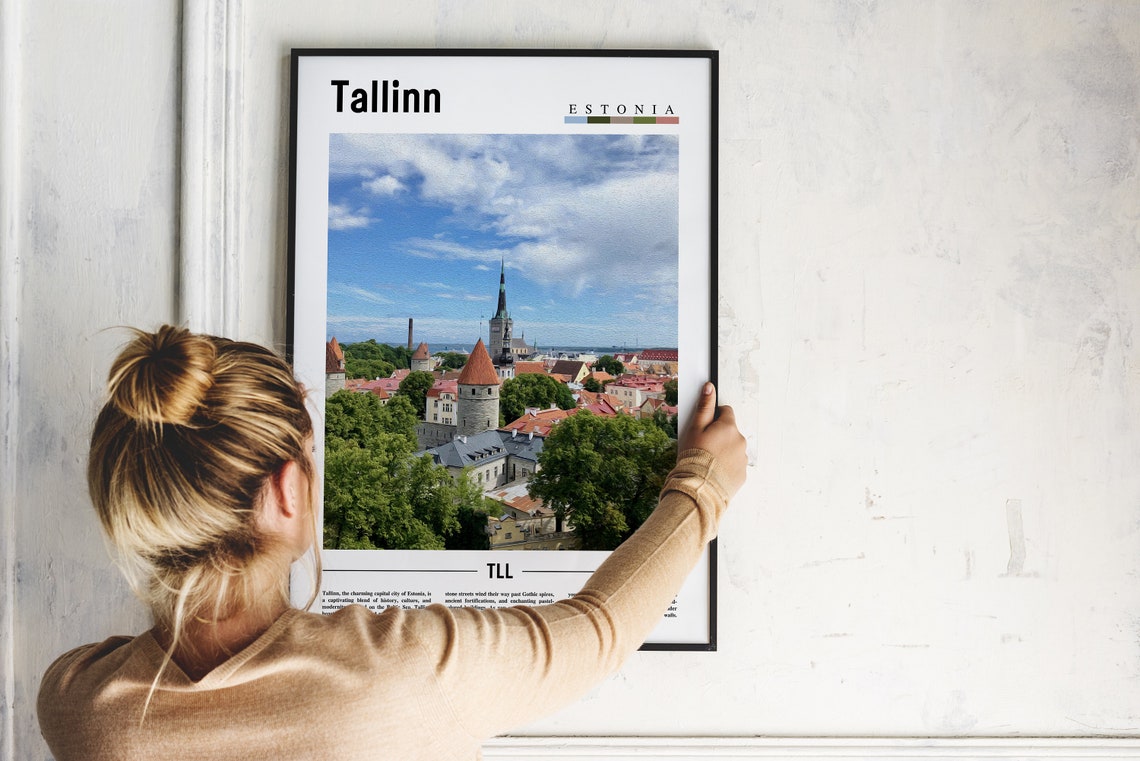 Tallinn Poster Tallinn Print Tallinn Wall Art Europe Photo Europe Poster Europe Print Travel Poster - Image 5