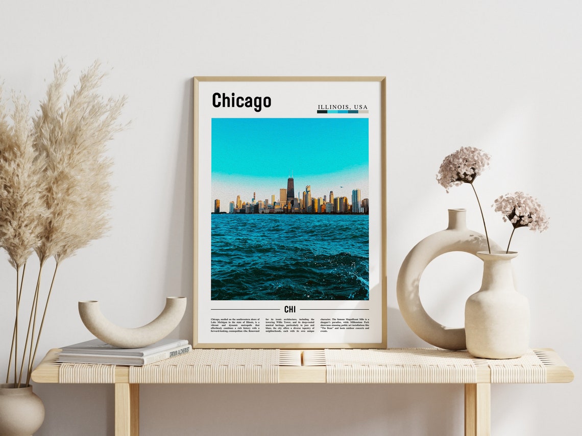 Chicago Print Chicago Poster Chicago Wall Art United States Photo United States Poster United States Print - Image 6