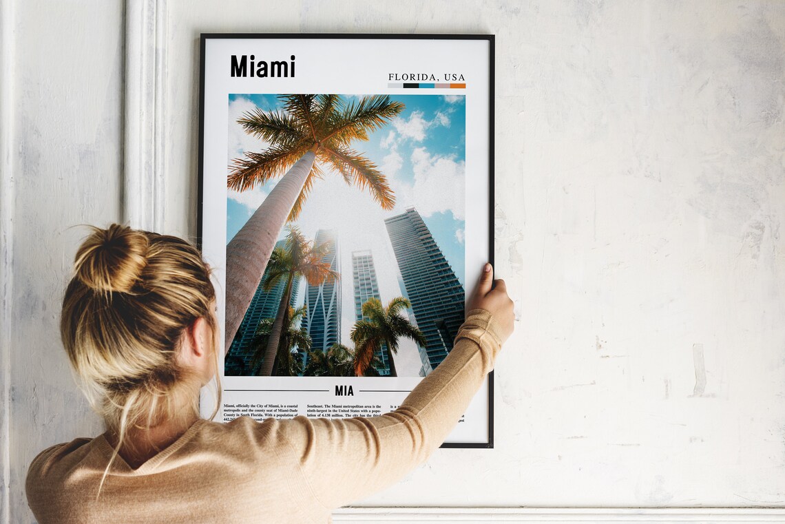 Miami Travel Poster, Colorful City Artwork - Image 4