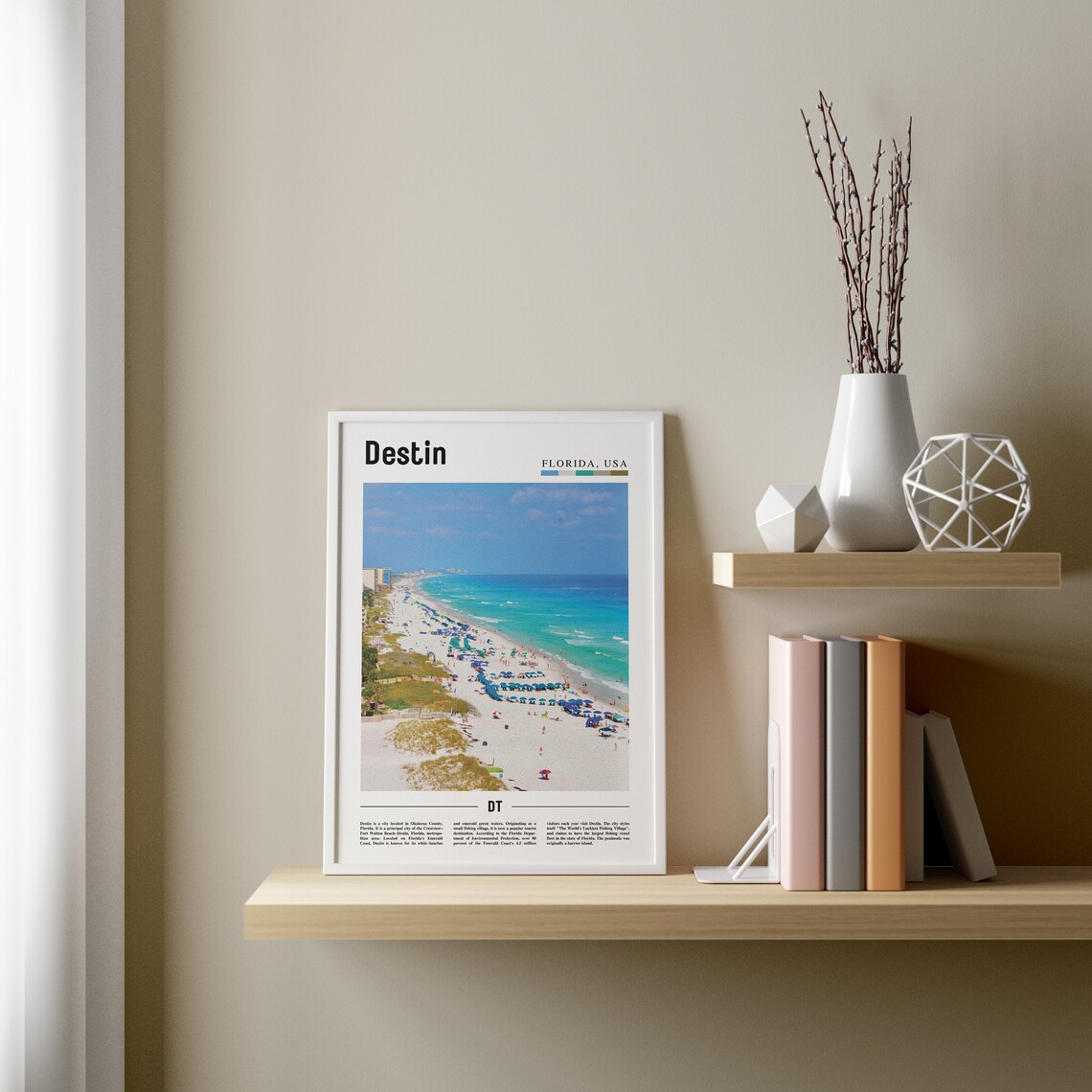 Destin Travel Poster, Colorful City Artwork - Image 3