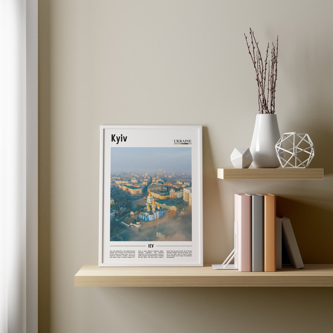 Kyiv Print Kyiv Poster Kyiv Wall Art Oil Painting Poster Colorful City Print City Artwork Travel Artwork Travel Wall Art City Print - Image 3