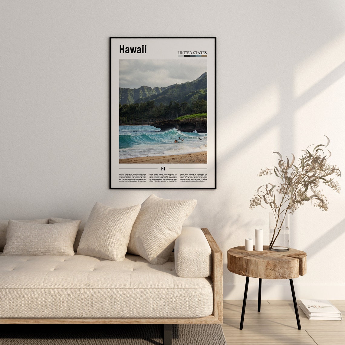Hawaii Poster Hawaii Print Hawaii Wall Art United States Photo United States Poster United States Print Travel Poster - Image 2