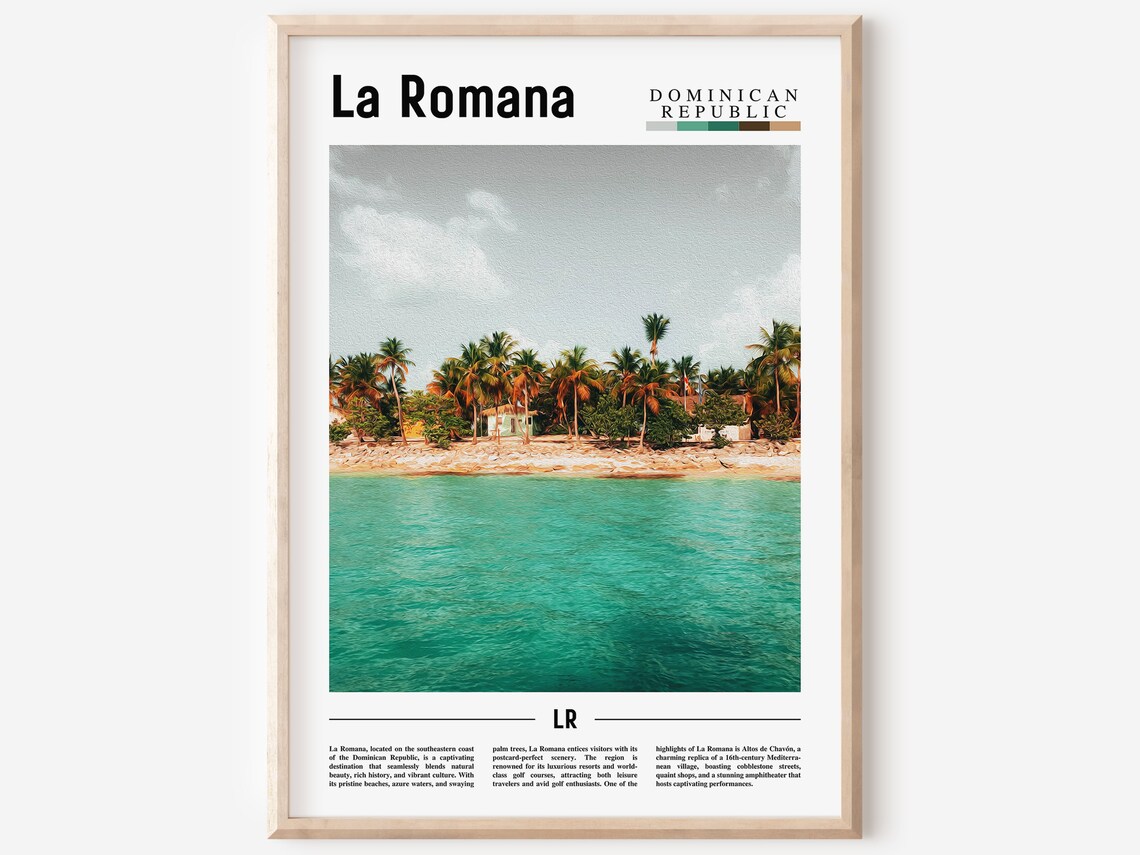 La Romana Travel Poster, Caribbean Photo