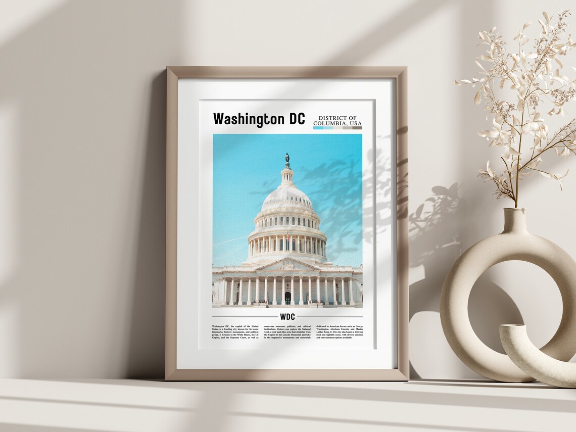 Washington Dc Poster Washington Dc Print Washington Dc Wall Art United States Photo United States Poster United States Print - Image 2