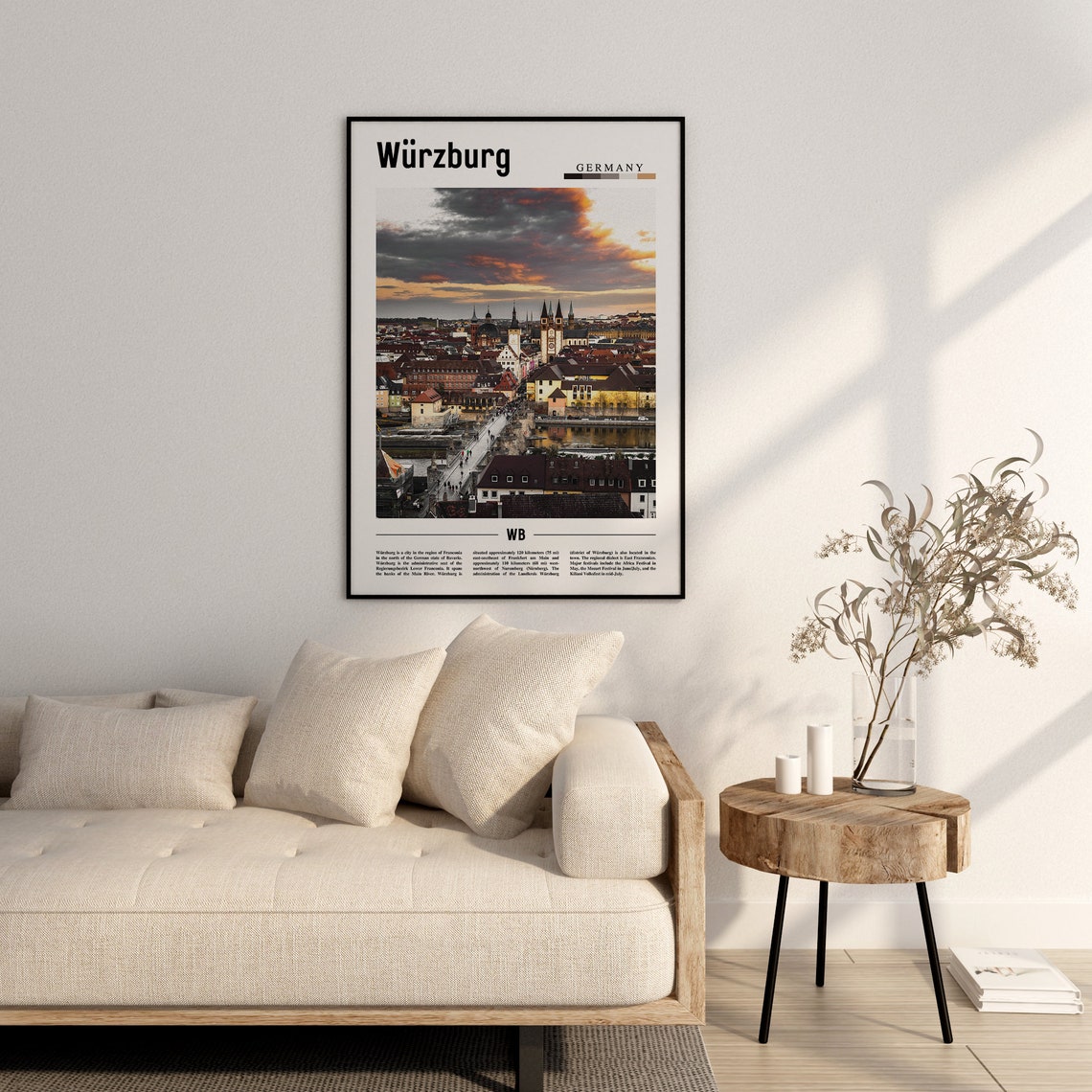 Wrzburg Print Wrzburg Poster Wrzburg Wall Art Europe Photo Europe Poster Europe Print Travel Poster - Image 2