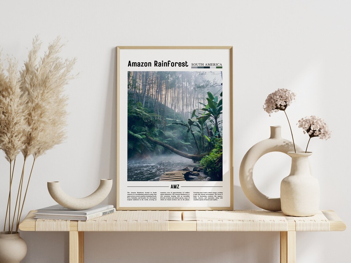 Amazon Rainforest, South America Travel Poster - Image 6