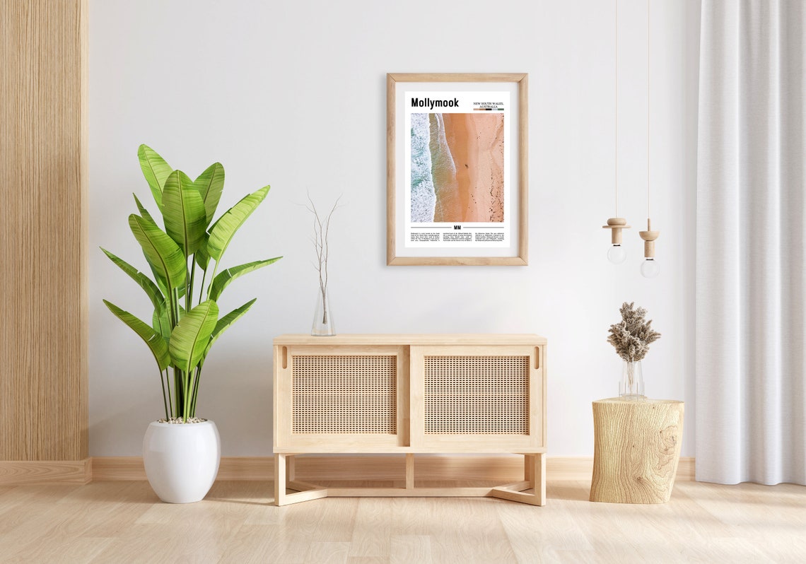 Mollymook Print Mollymook Poster Mollymook Wall Art Minimal Travel Print Minimal City Poster Travel Destination Oil Painting Poster - Image 4
