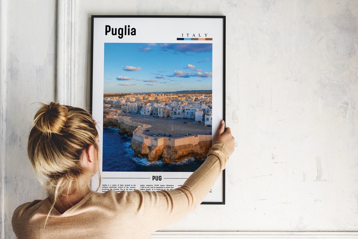 Puglia Print Puglia Poster Puglia Wall Art Italy Photo Italy Poster Italy Print Italy Wall Art Minimal Travel Poster - Image 4