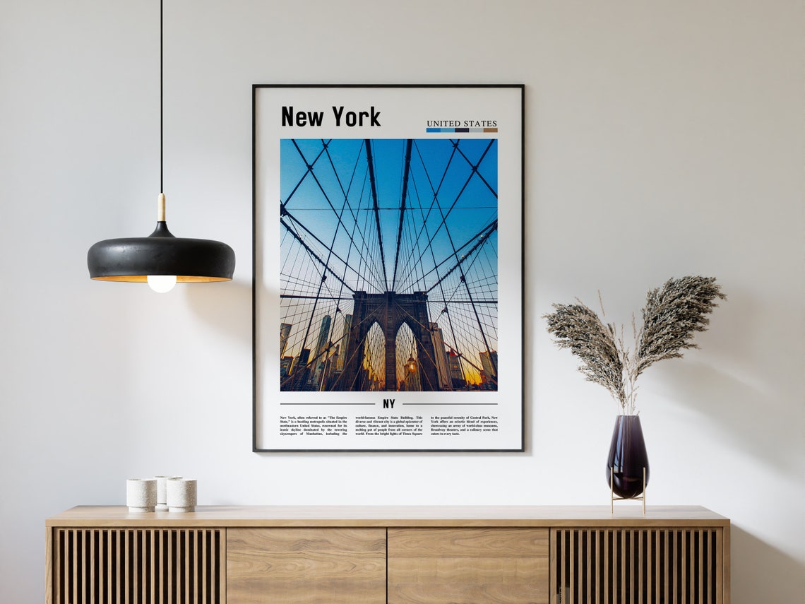 New York Poster New York Print New York Wall Art Ny Photo Ny Poster Ny Print New York Photo Travel Poster - Image 4