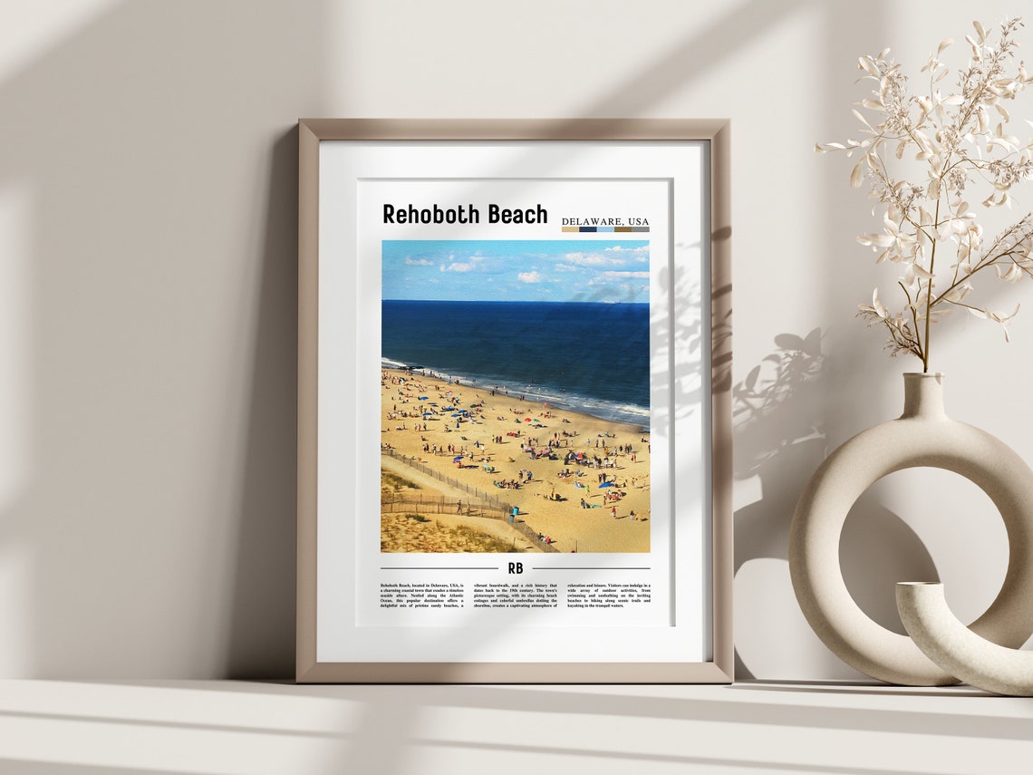 Rehoboth Beach Poster Rehoboth Beach Print Rehoboth Beach Wall Art United States Photo United States Poster United States Print - Image 3