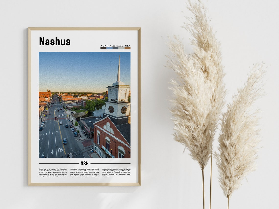 Nashua Poster Nashua Print Nashua Wall Art United States Photo United States Poster United States Print - Image 4