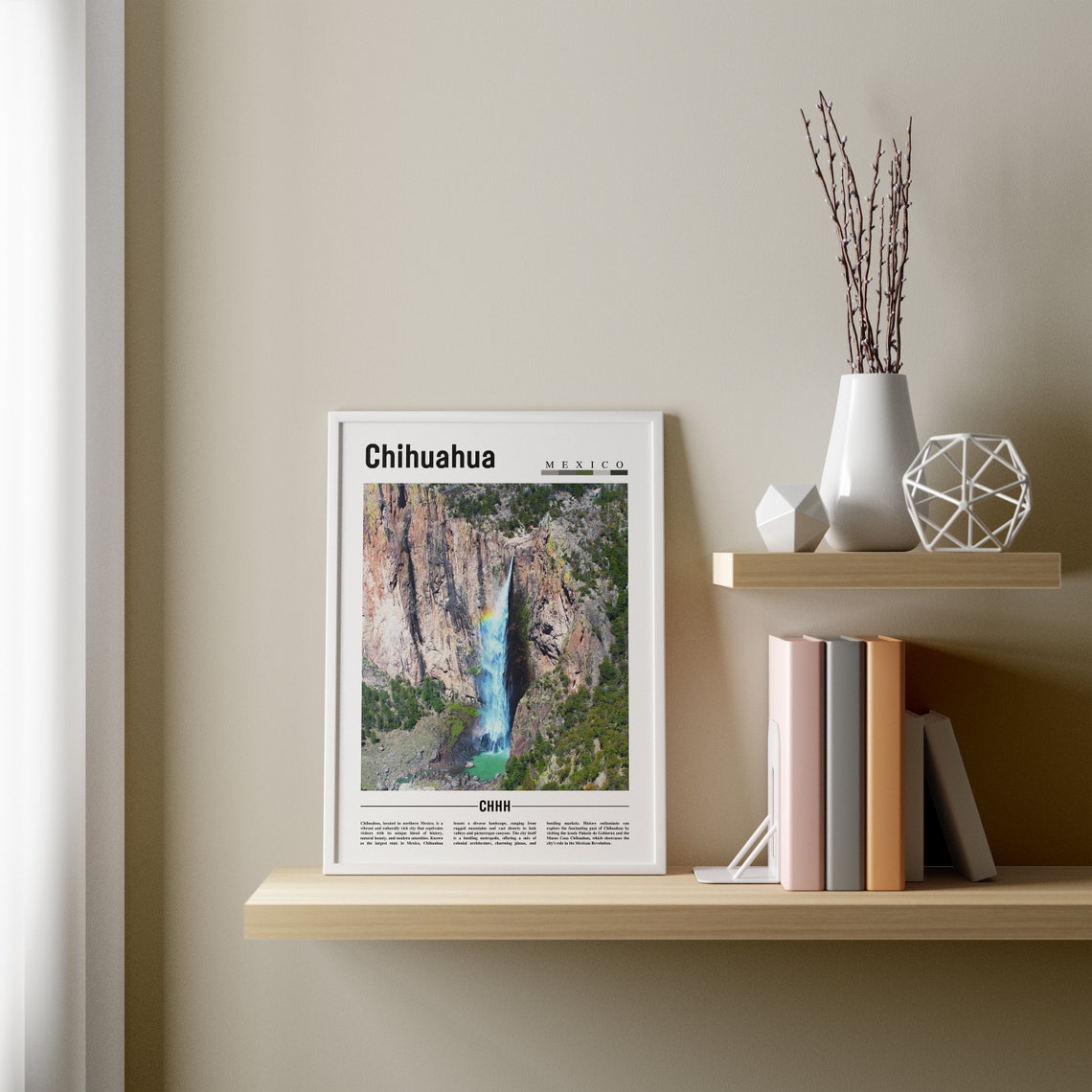 Chihuahua Poster Chihuahua Print Chihuahua Wall Art Mexico Poster Minimal Travel Print Travel Destination Oil Painting Poster - Image 4