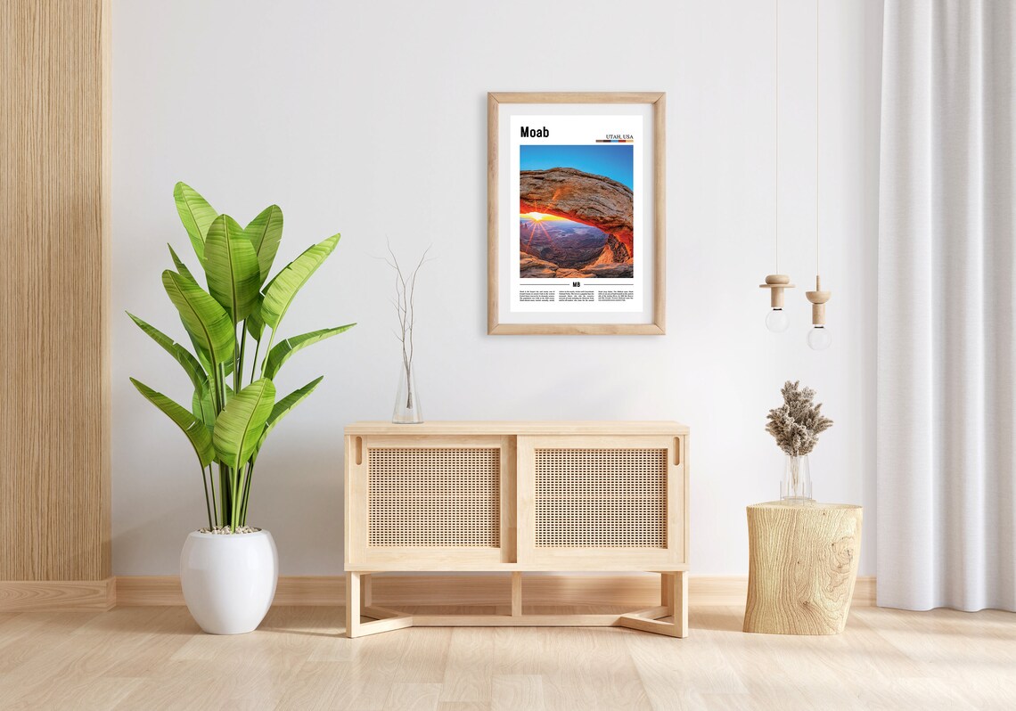 Moab Oil Painting Poster, Colorful City Artwork - Image 5