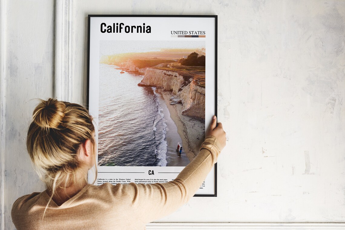 California Minimal Travel Destination, Poster Print - Image 5