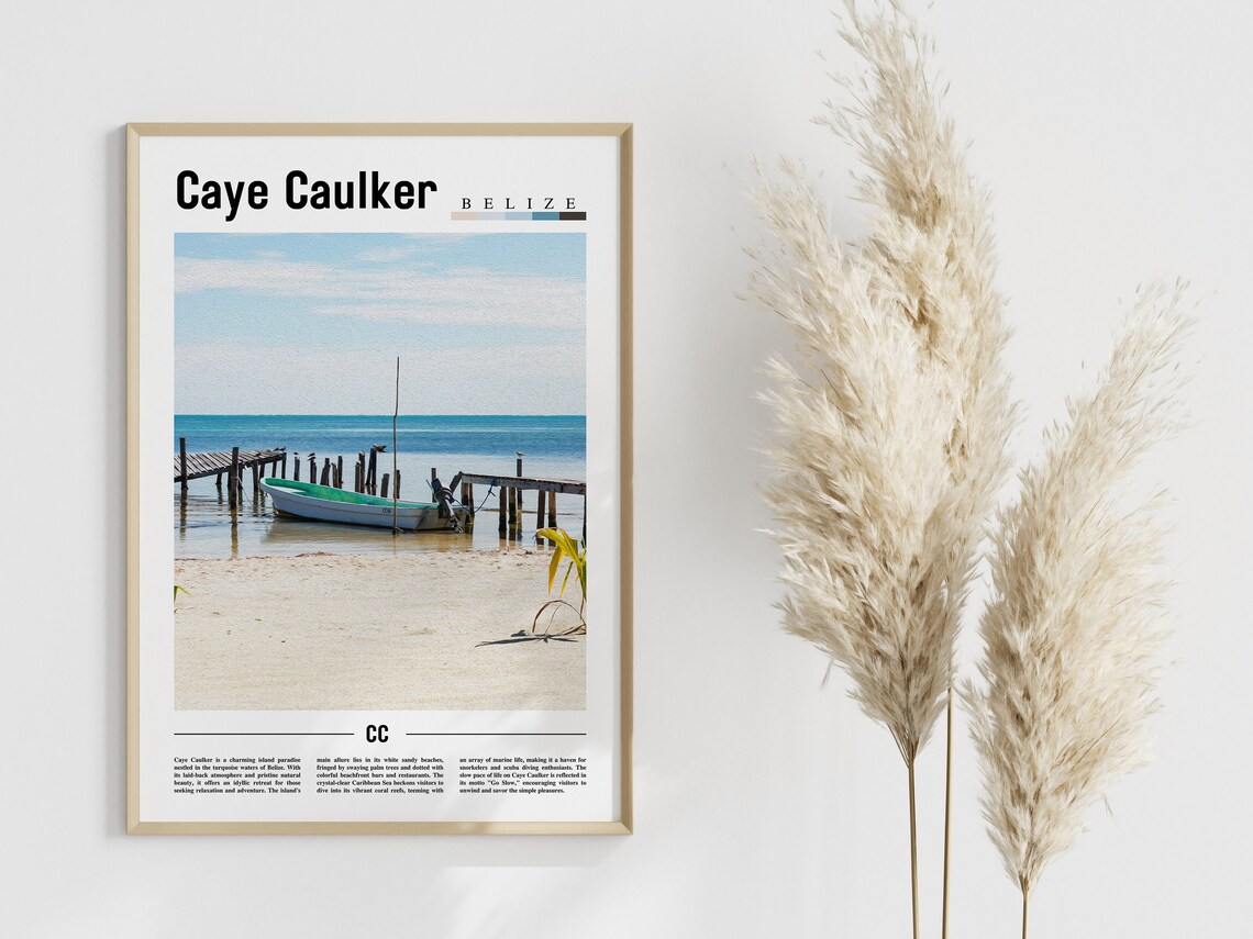 Caye Caulker Travel Poster, Central America - Image 4