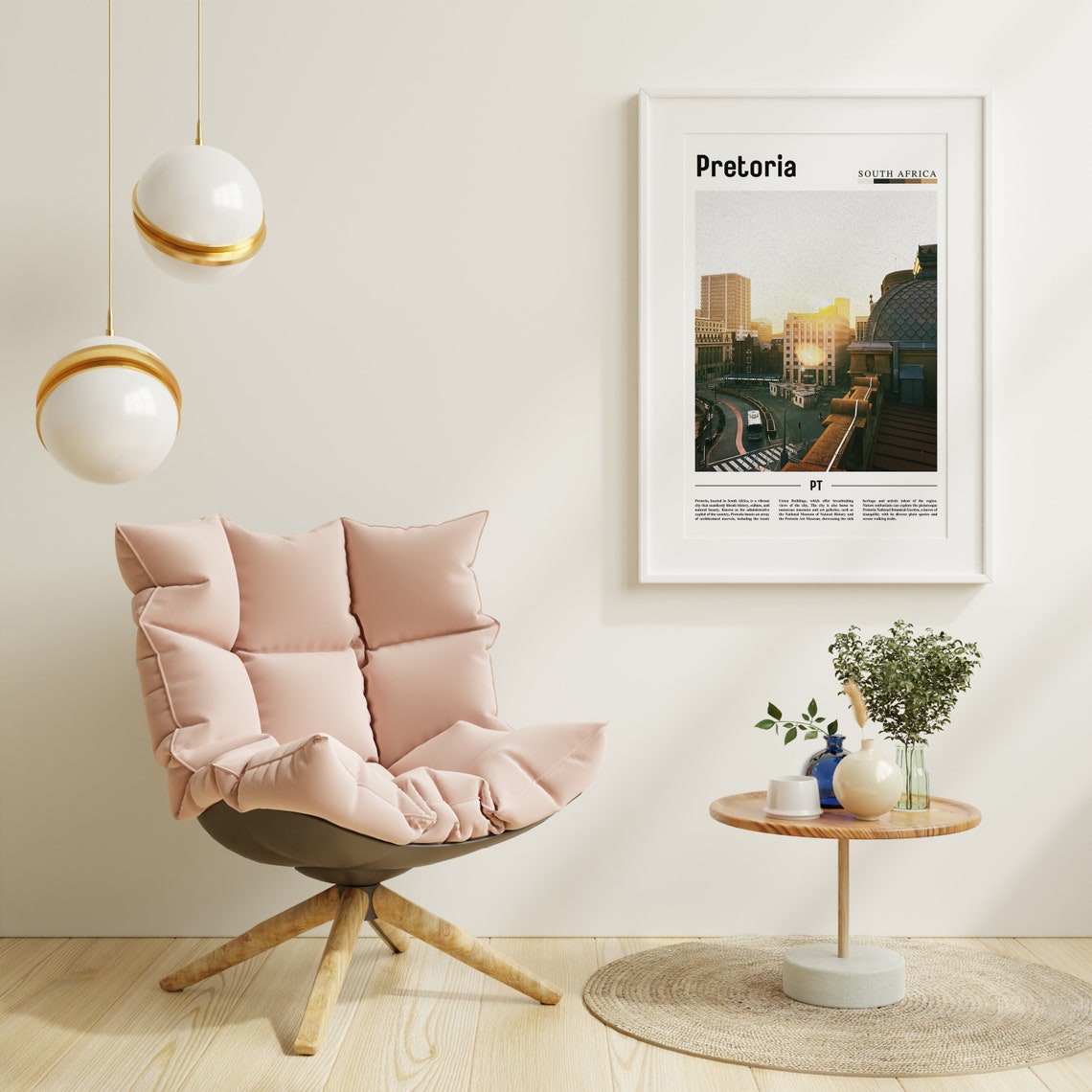 Pretoria Poster Pretoria Print Pretoria Wall Art Minimal Travel Print Travel Destination Oil Painting Poster - Image 6