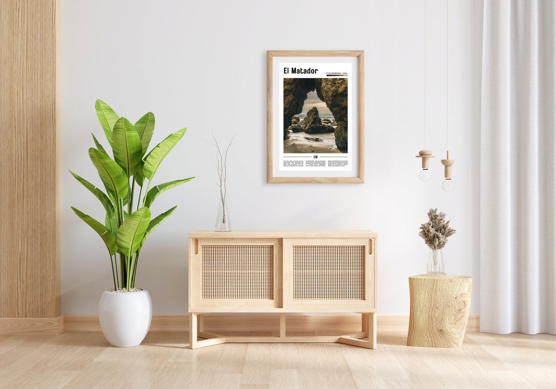 El Matador Print El Matador Poster El Matador Wall Art Minimal Travel Print Minimal City Poster Travel Destination Oil Painting Poster - Image 3