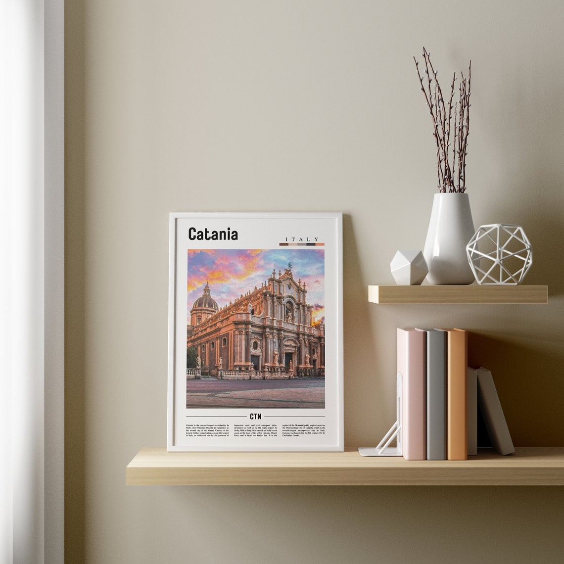 Catania Print Catania Poster Catania Wall Art Italy Photo Italy Poster Italy Print Italy Wall Art Minimal Travel Poster - Image 4