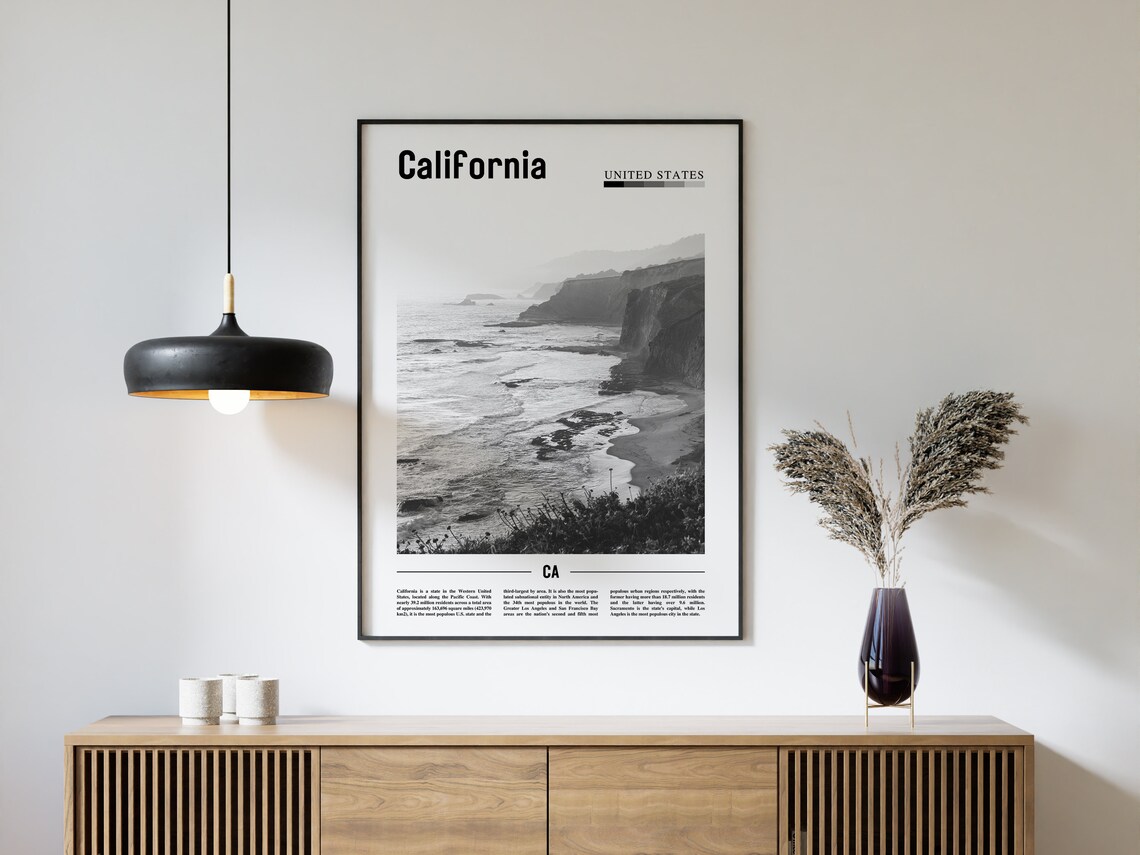 California Poster, Minimal Travel Poster - Image 4