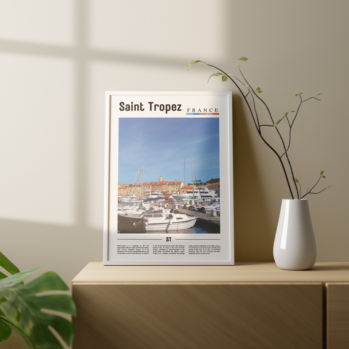 Saint Tropez Travel Poster, City Artwork - Image 2