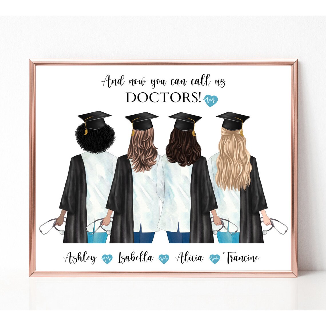 Medical School Graduates And Now Call Us Doctors Graduation Poster - Image 4