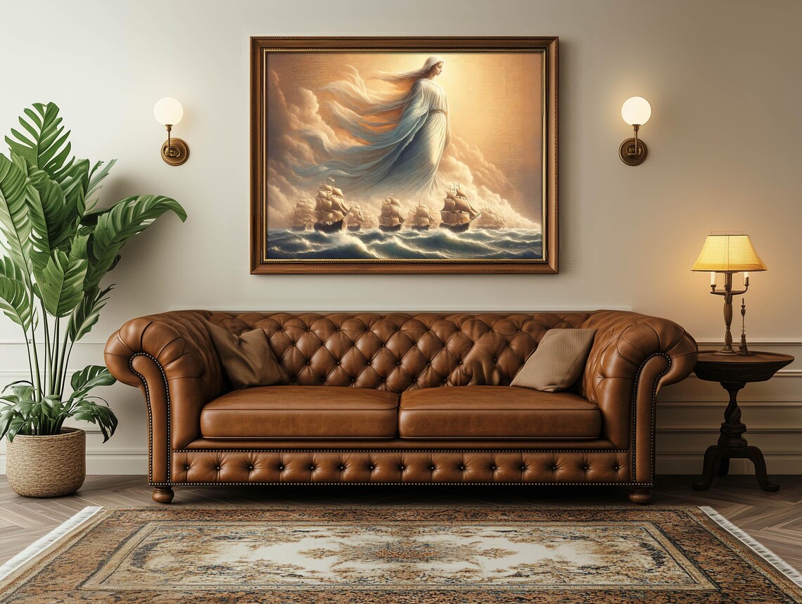 Battle Of Lepanto Blessed Virgin Mary Art Print - Image 4