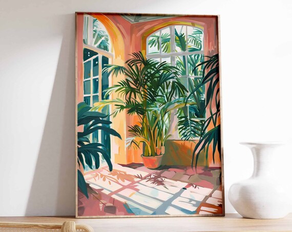 Vintage Botanical Garden Poster Henri Rousseau Print Botanical Wall Art William Morris Print Tropical Decor Vintage Floral Wall Art