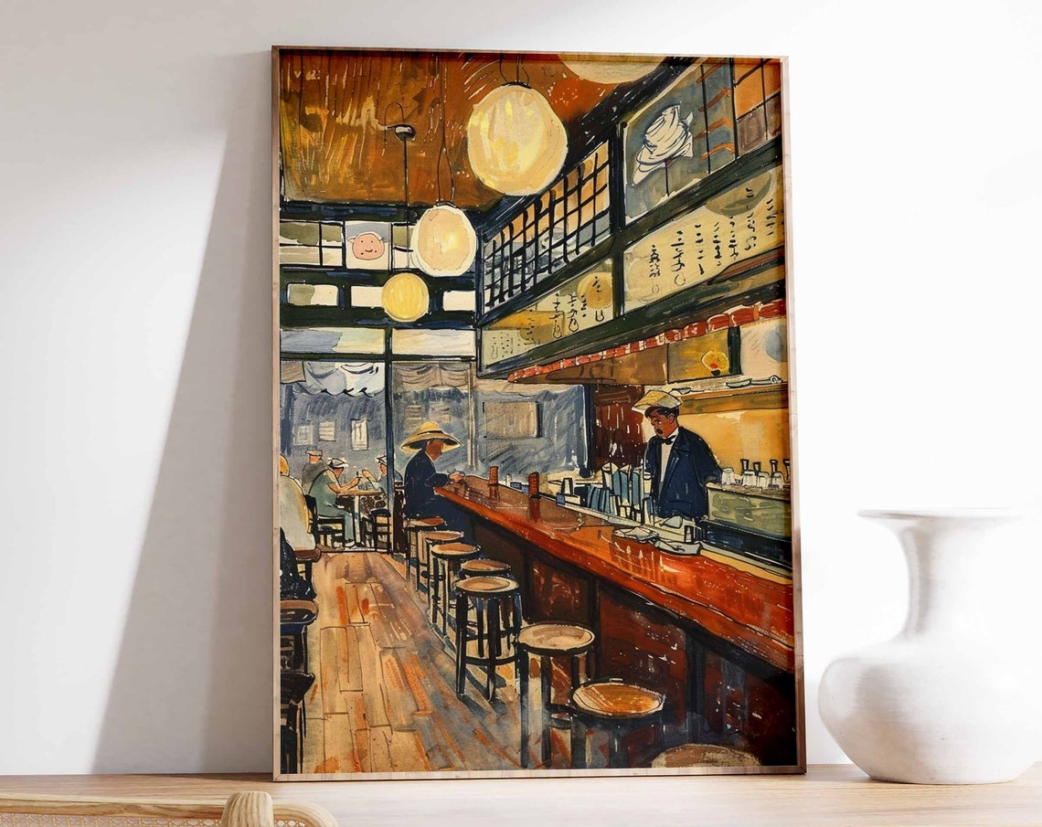 Japanese Sushi Poster Sushi Print Japanese Food Art Japanese Food Print Sushi Poster Japanese Wall Art Kitchen Decor Food Print