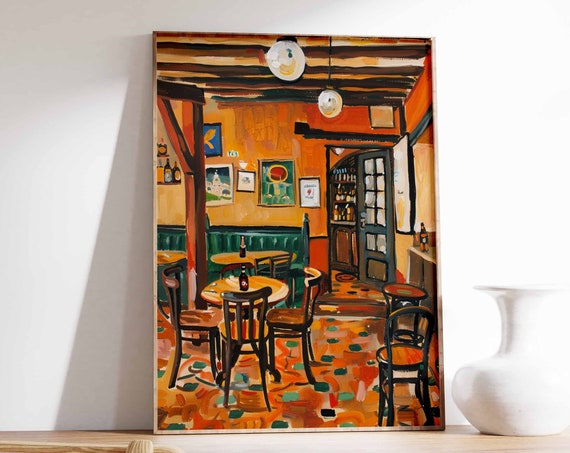 Vintage London Pub Poster London Pub Print British Pub Decor Pub Art Kitchen Decor Food Print London Wall Art London Gift
