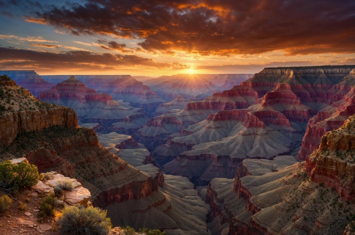 Sunset At The Canyon - Image 2
