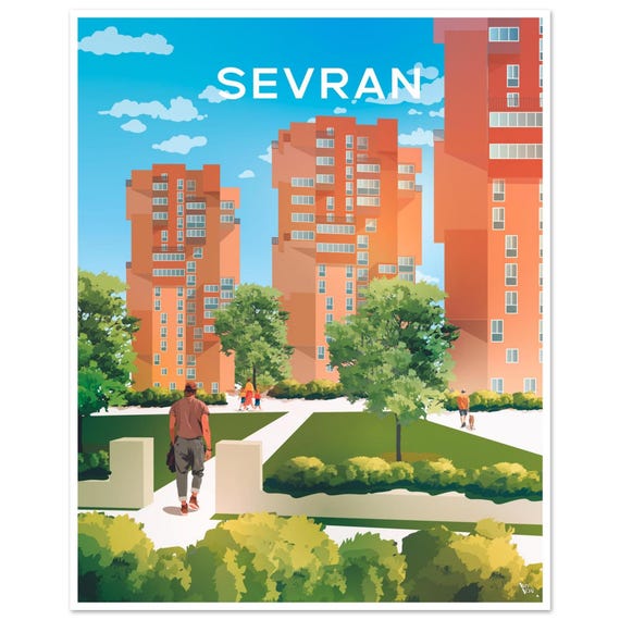 Lower Sevran City Poster, Travel Poster