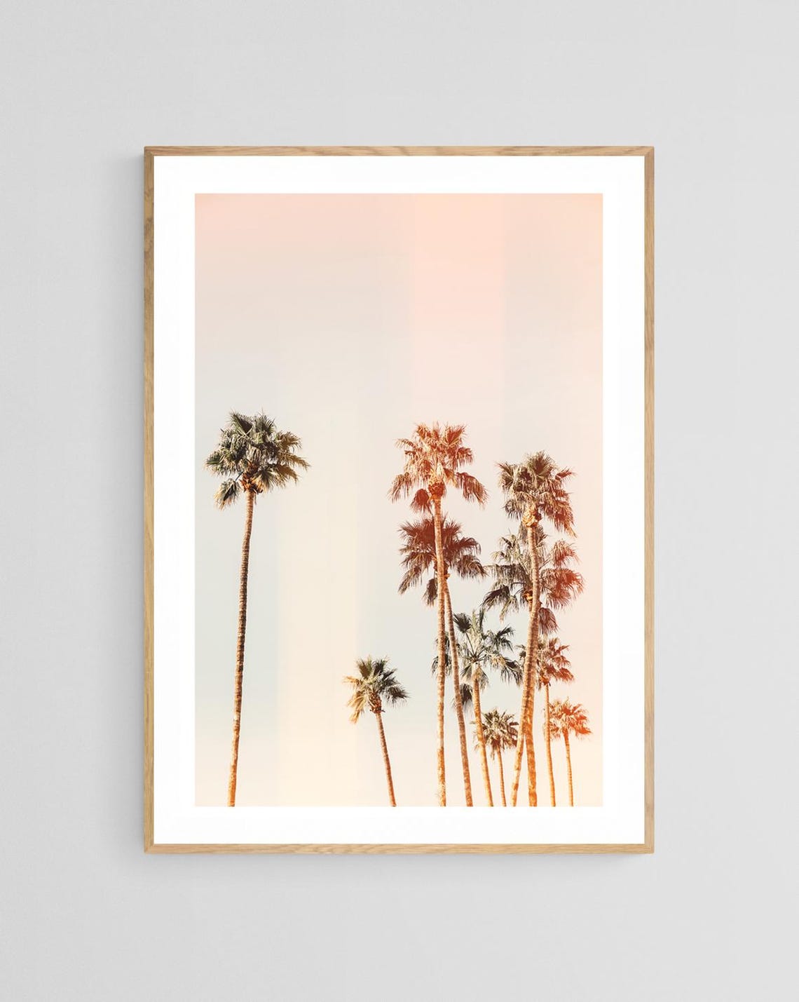 Palm Tree Print, Tropical California Boho Art