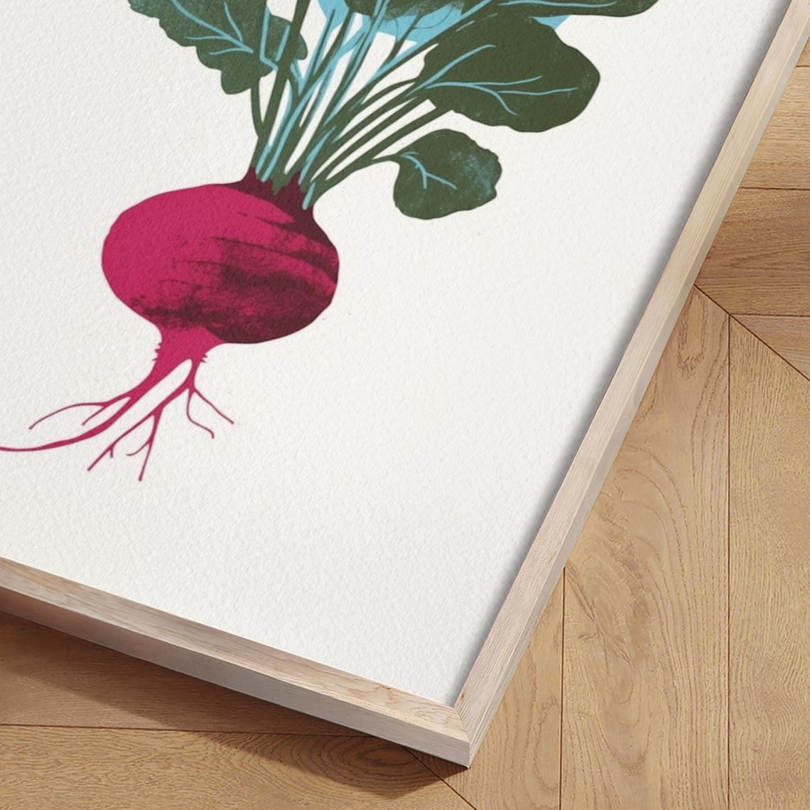 Beetroot Botanical Illustration Kitchen Vegetable Decor Wall Art - Image 2