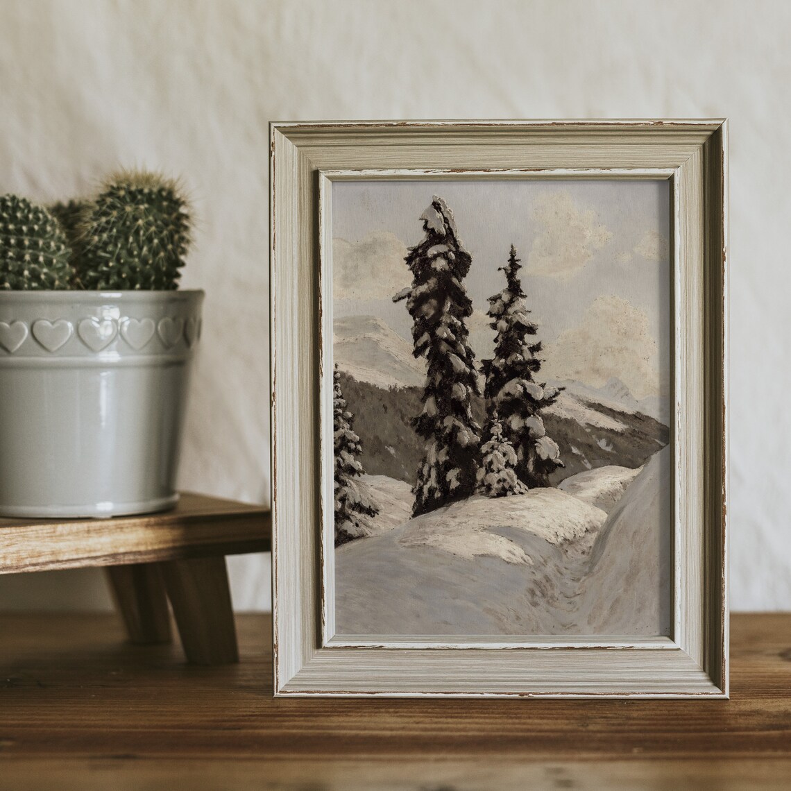 Christmas Vintage Poster, Holiday Winter Wall Art - Image 2