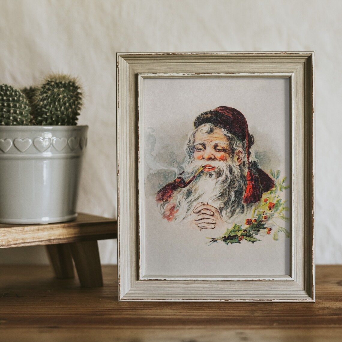 Santa Claus Vintage Christmas Poster Print - Image 2