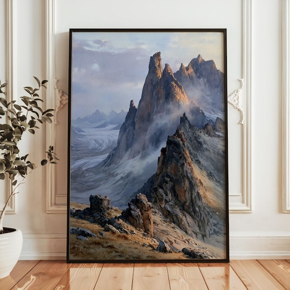 Gates of the Arctic Jagged Peaks Wilderness Mountain Landscape Poster