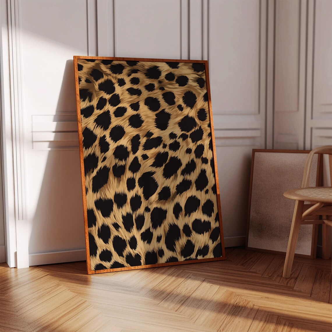 Leopard Wall Art Pattern Poster Preppy Above Bed Bedroom Decor Trendy Photography Definition Print Dorm Room