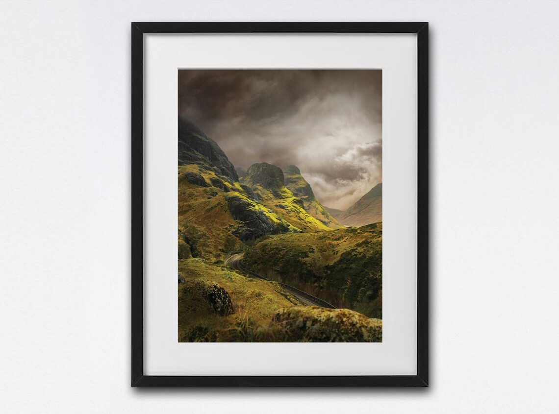 Glencoe Scotland Photography Poster Print