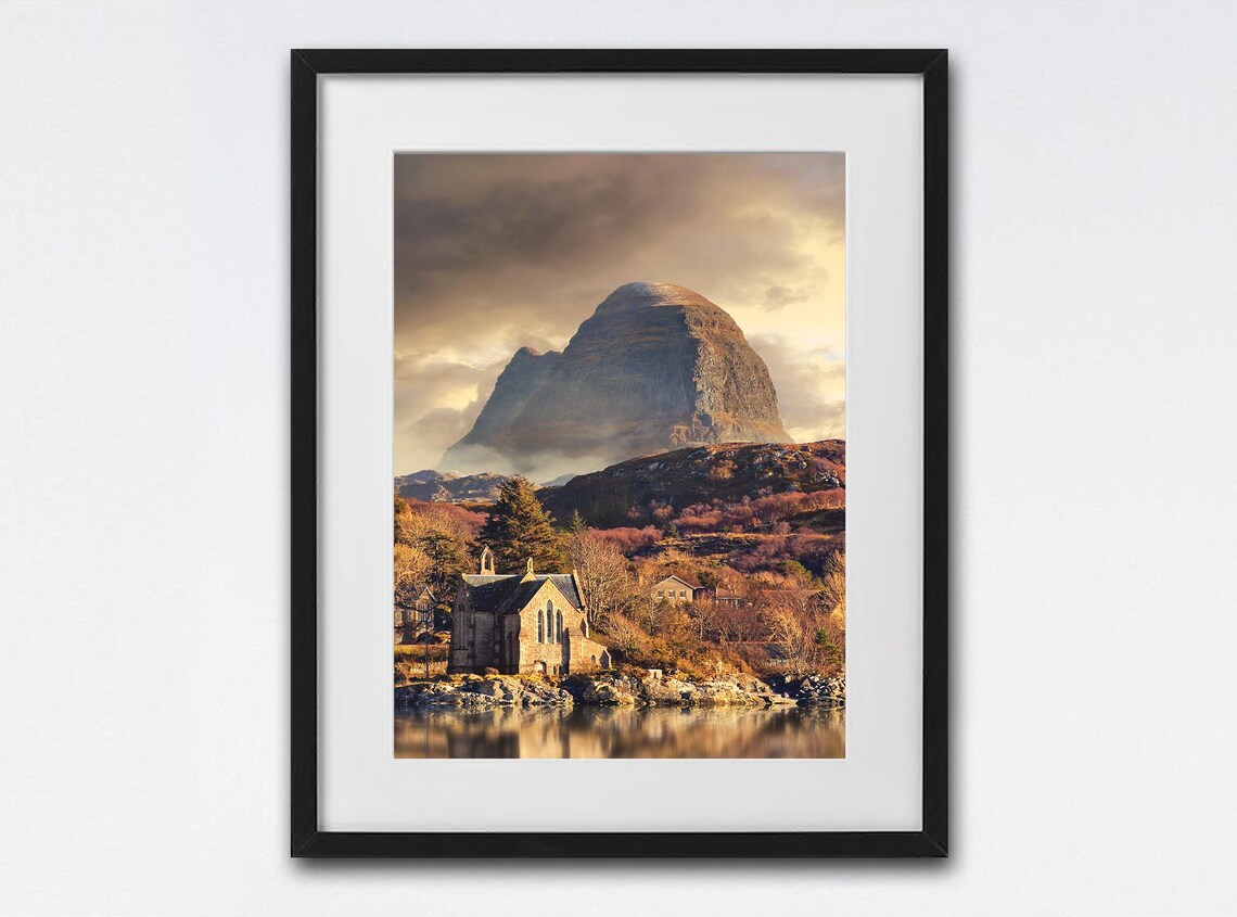 Suilven From Lochinver, Scotland Travel Poster