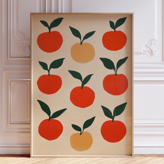Vintage Tomato Poster Italian Kitchen Wall Art Retro Print Veggies Mediterranean Food