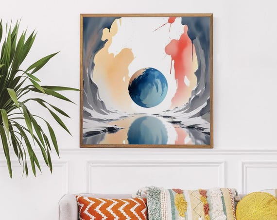 Abstract Art Print Contemporary Soft Art Neutral Modern Minimalist Poster Instant Wall Decor