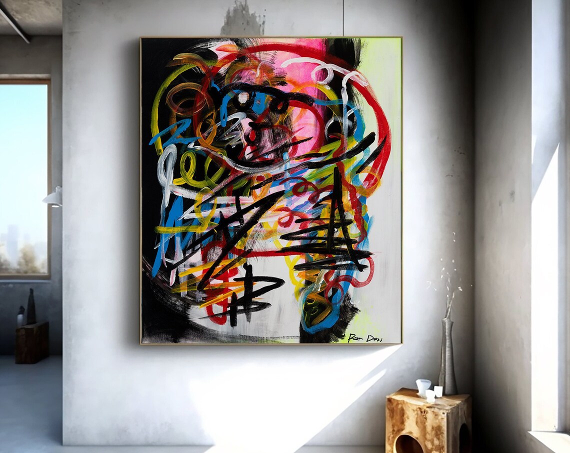 Hues of Strength Contemporary Abstract Art Print - Image 3