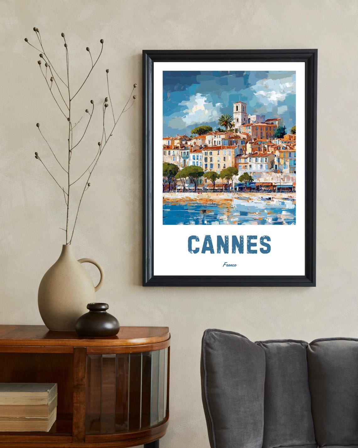 Cannes Travel Poster, French Riviera Art Gift - Image 2